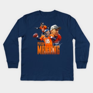 Peyton Manning Kids Long Sleeve T-Shirt